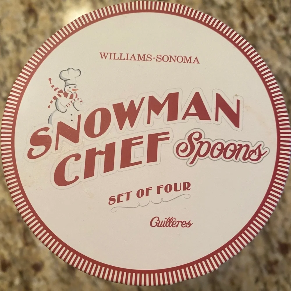 Williams Sonoma Snowman Chef Spoon Set